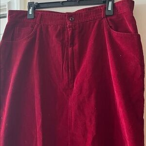 Sz 36 maroon corduroy skirt